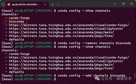conda remove channel